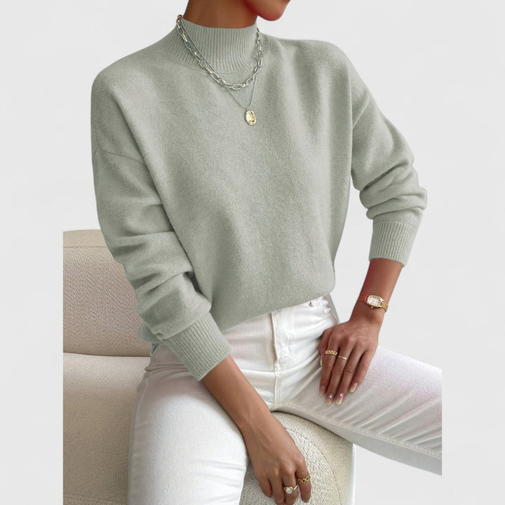 Women's Classic Polo Collar Sweater in Soft Breathable Cotton 3