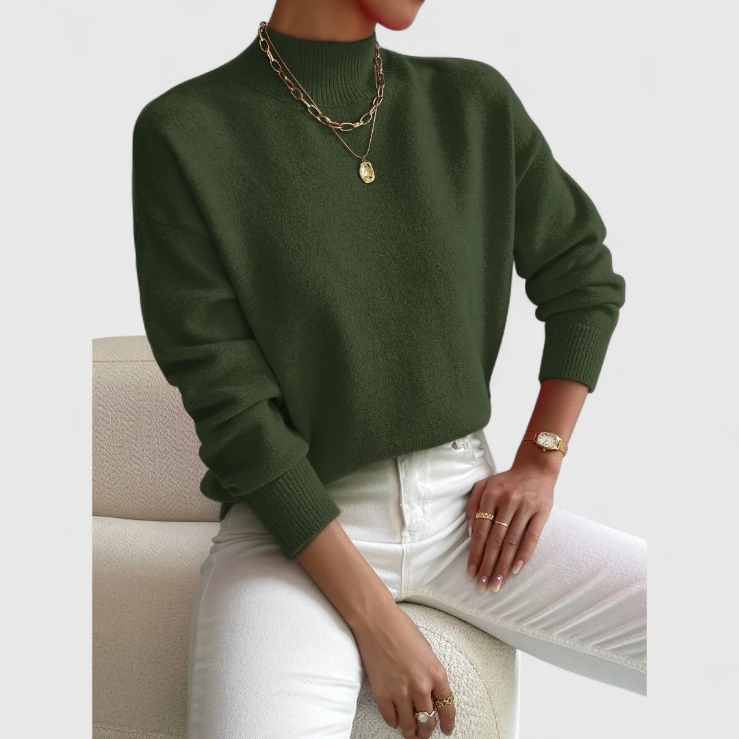 Women's Classic Polo Collar Sweater in Soft Breathable Cotton 10