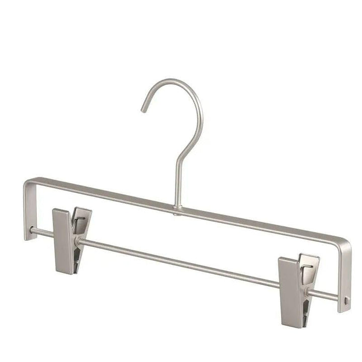 Matte Non-Slip Pants Hangers with Clips, Set of 5 2