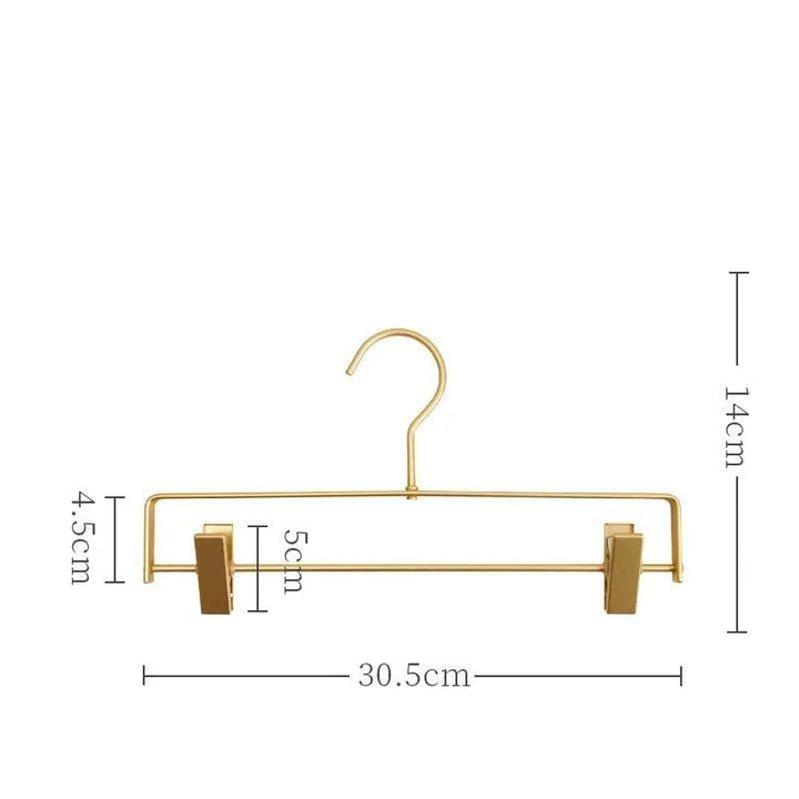 Matte Non-Slip Pants Hangers with Clips, Set of 5 5
