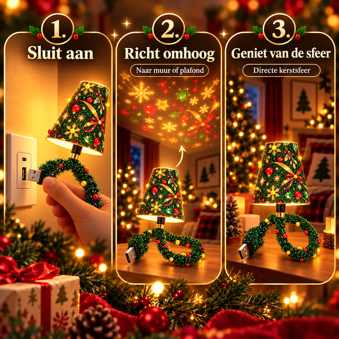 Christmas Projector Lamp with 6 Festive Light Patterns for Walls and Ceilings 3
