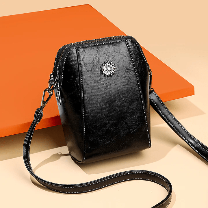Retro Leather Crossbody Bag with Adjustable Strap 6