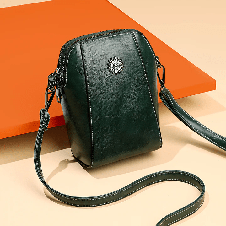 Retro Leather Crossbody Bag with Adjustable Strap 8