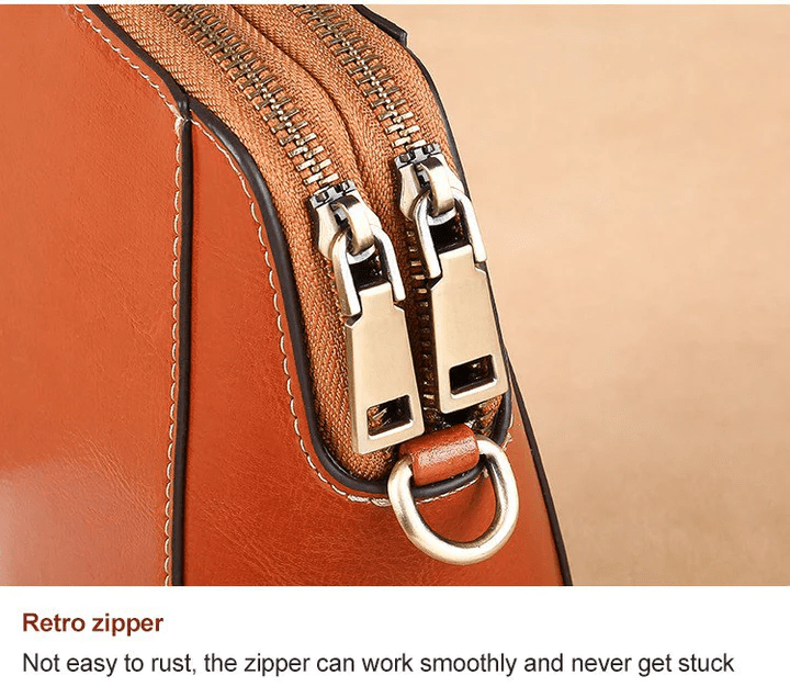 Retro Leather Crossbody Bag with Adjustable Strap 13