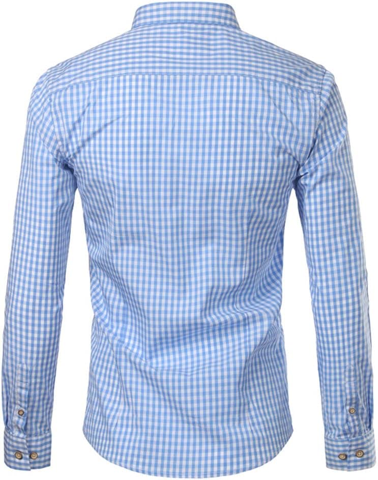 Men's Short Sleeve Checkered Button-Down Shirt 3
