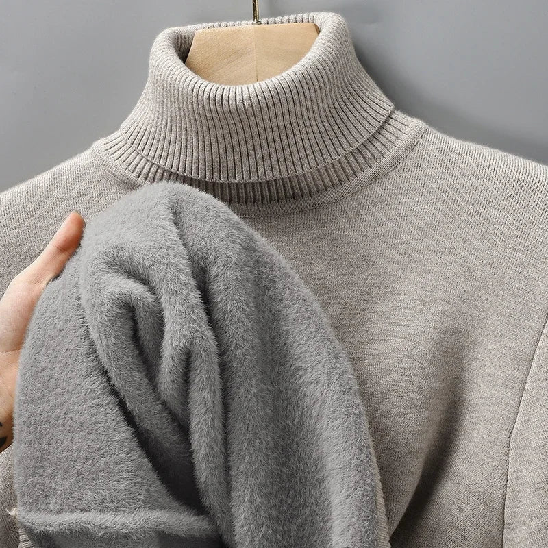 Men's Merino Turtleneck Sweater, Warm, Soft and Elegant 6