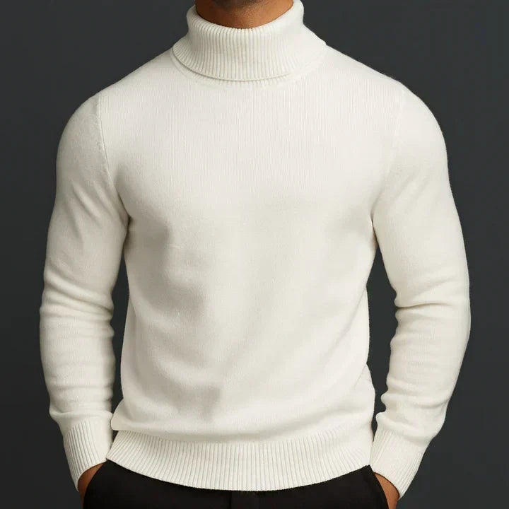 Men's Merino Turtleneck Sweater, Warm, Soft and Elegant 1