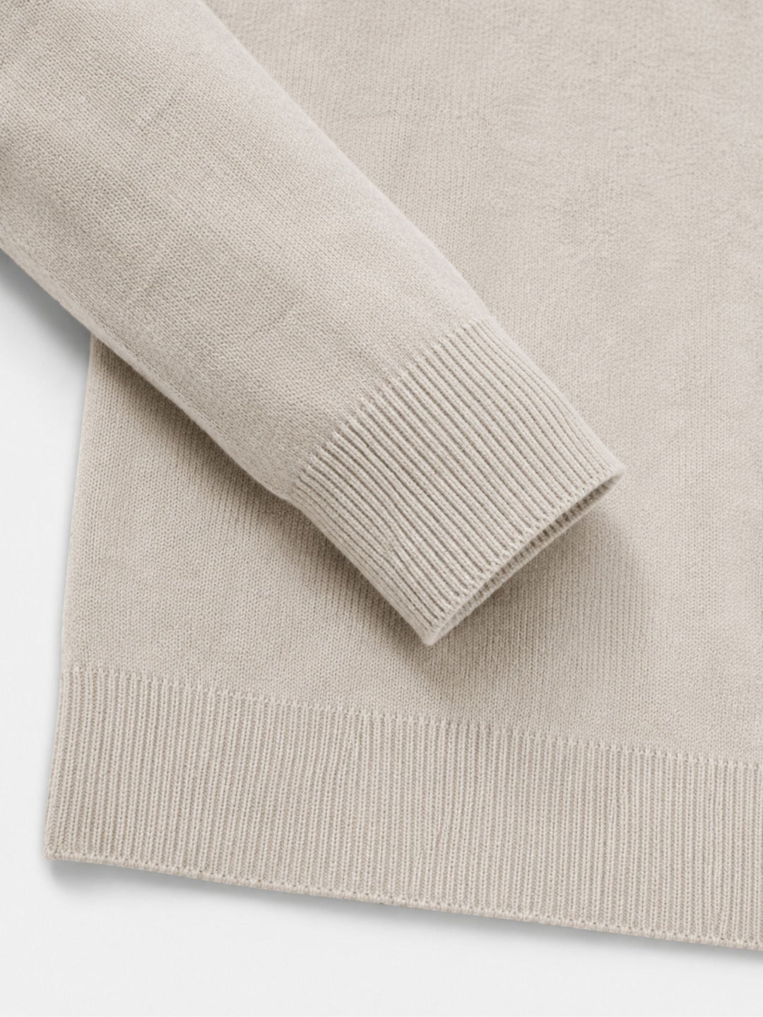 Men's Merino Wool Sweater with V-Neck and Zip Detail 15