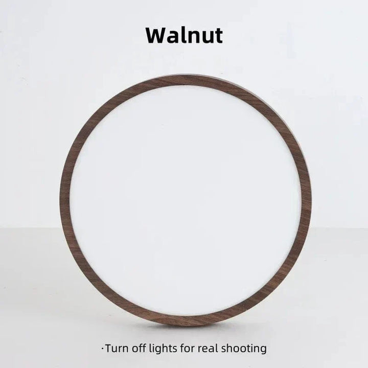 Round Ultra-Slim Wood Finish LED Ceiling Light, 30 cm or 40 cm 17