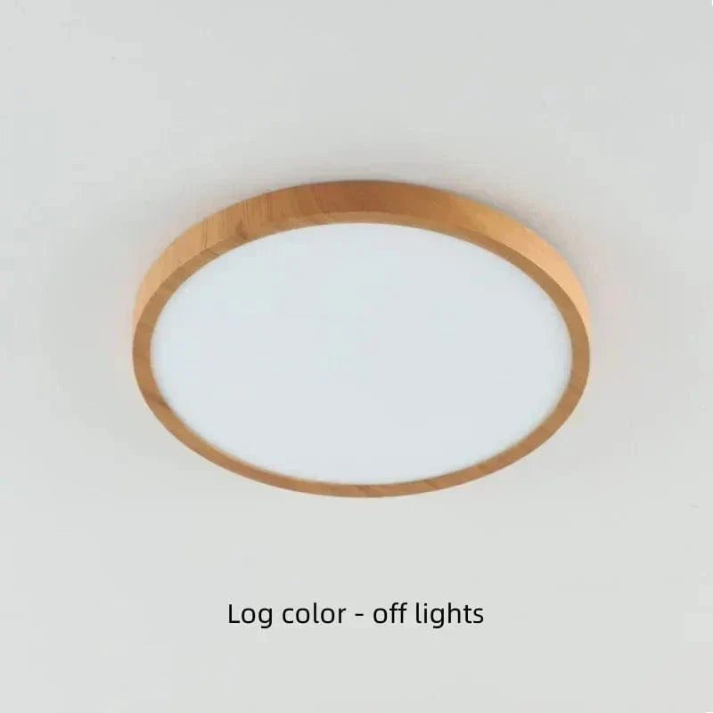 Round Ultra-Slim Wood Finish LED Ceiling Light, 30 cm or 40 cm 19