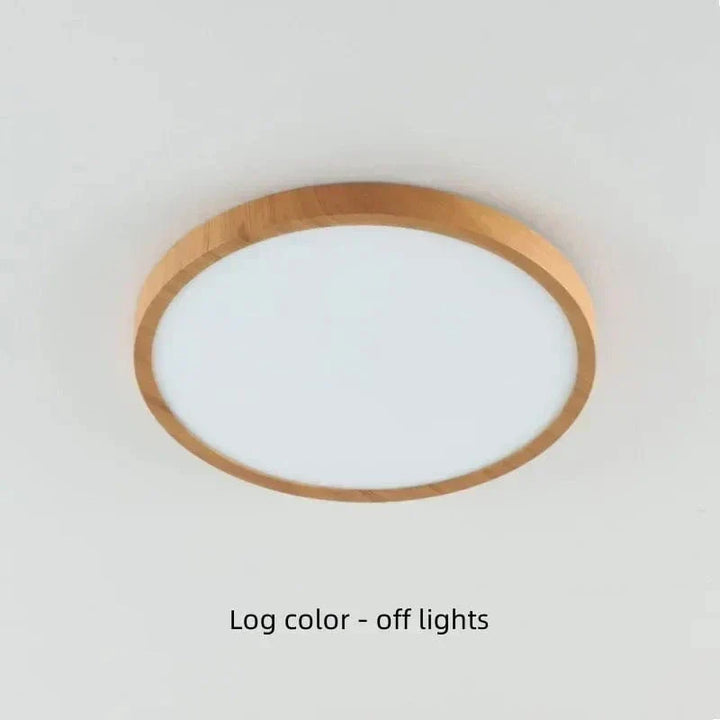 Round Ultra-Slim Wood Finish LED Ceiling Light, 30 cm or 40 cm 19