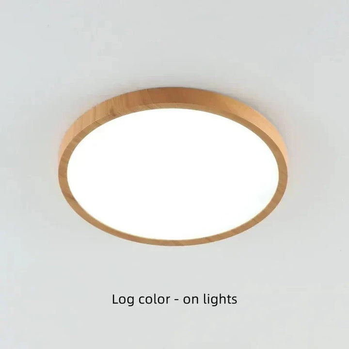 Round Ultra-Slim Wood Finish LED Ceiling Light, 30 cm or 40 cm 20
