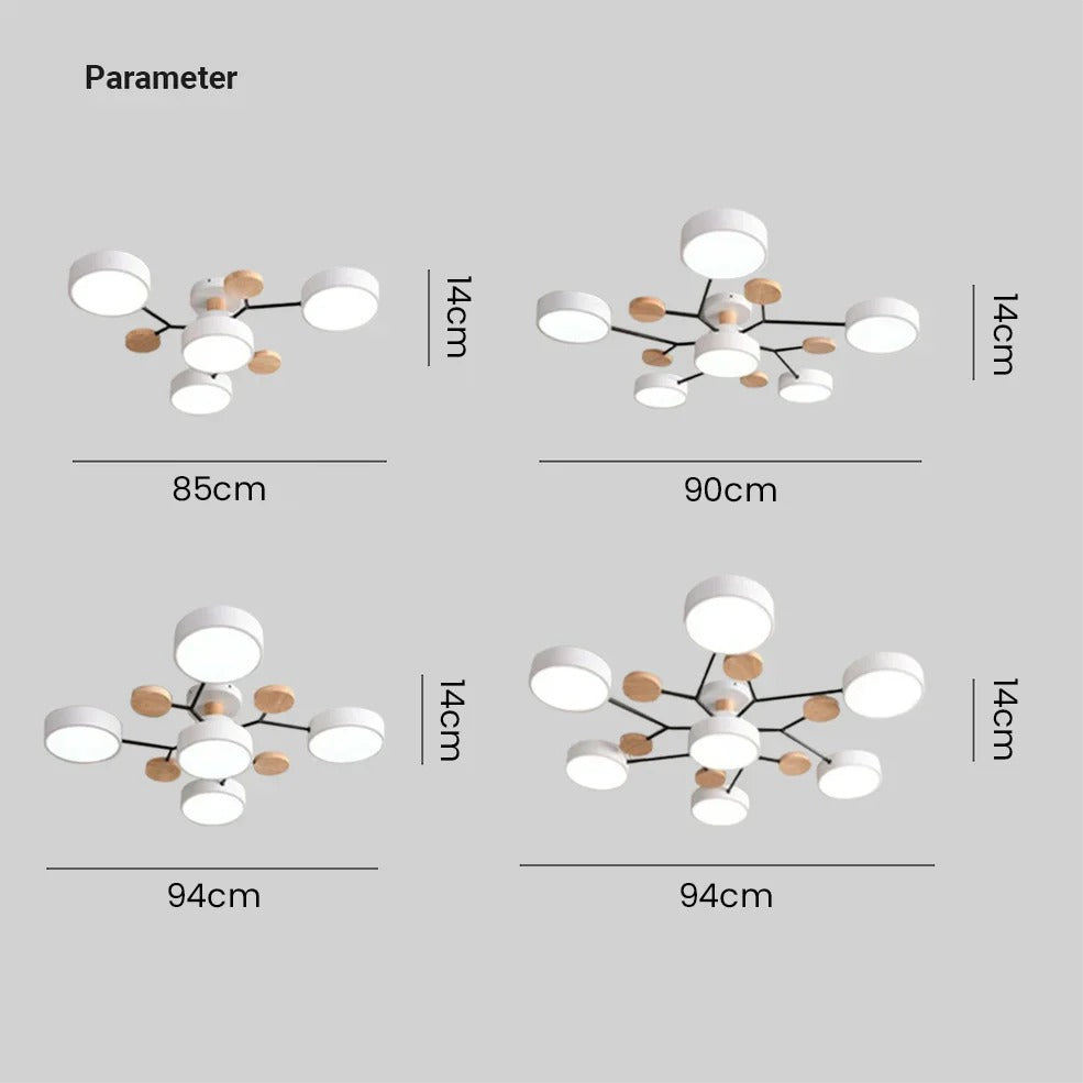 Modern LED Ceiling Light Chandelier for Living Room 19