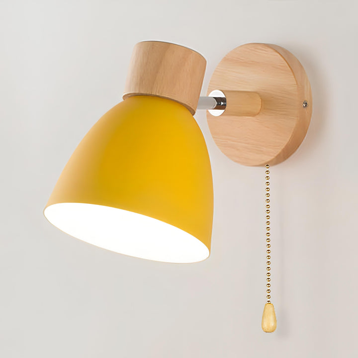 Scandinavian Style Wall Light with Pull Switch, Cozy Minimalist Sconce 5