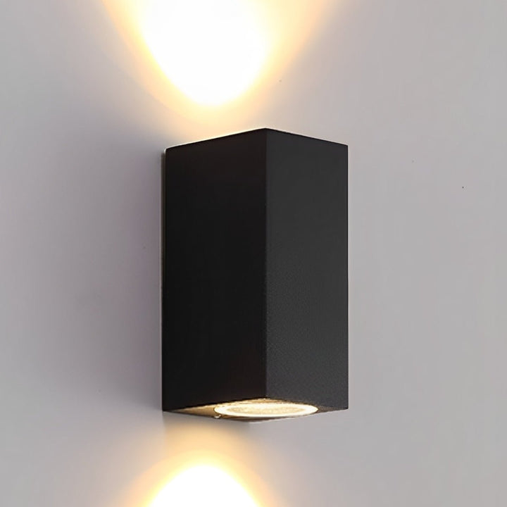 Modern Square Double LED Outdoor Wall Washer Light, Waterproof, for Courtyards 3