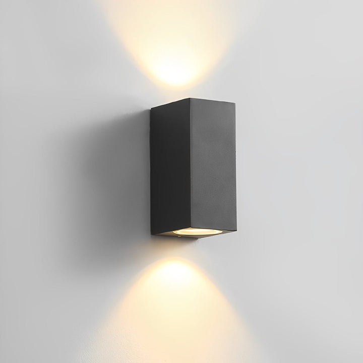 Modern Square Double LED Outdoor Wall Washer Light, Waterproof, for Courtyards 12