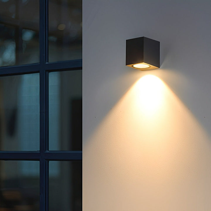 Modern Square Double LED Outdoor Wall Washer Light, Waterproof, for Courtyards 11