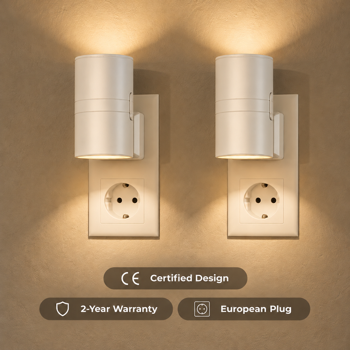 Plug-In Up and Down LED Wall Light with Dusk Sensor 2