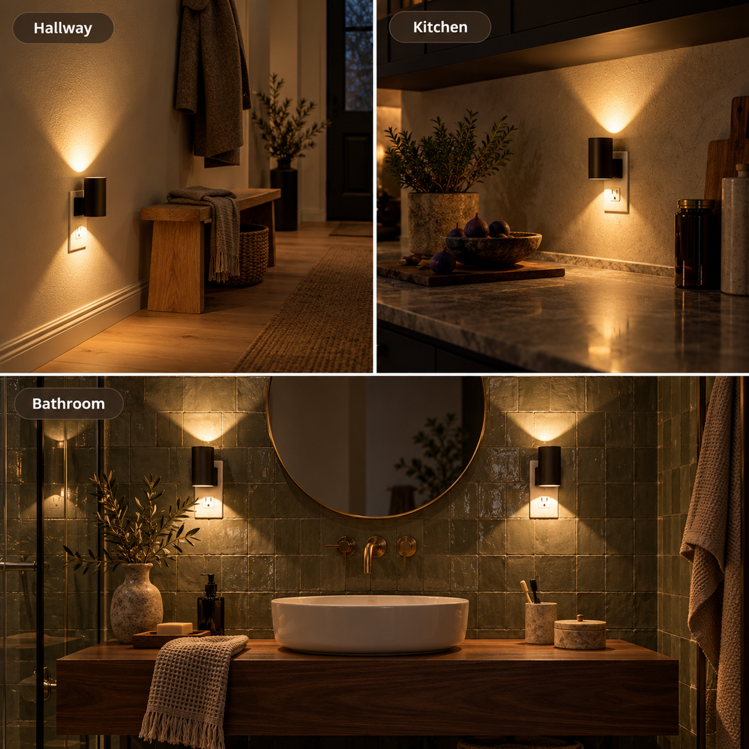 Plug-In Up and Down LED Wall Light with Dusk Sensor 5