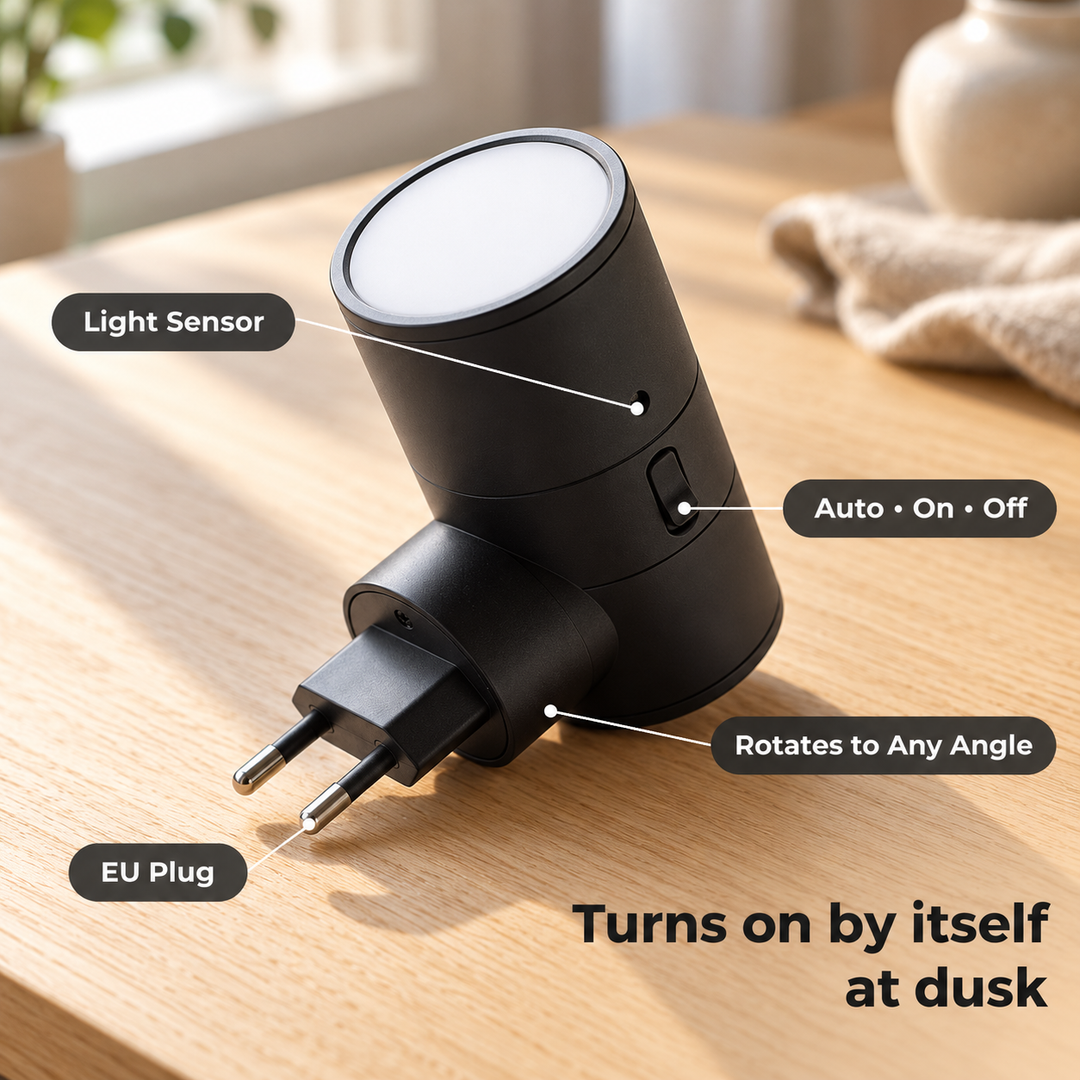 Plug-In Up and Down LED Wall Light with Dusk Sensor 6