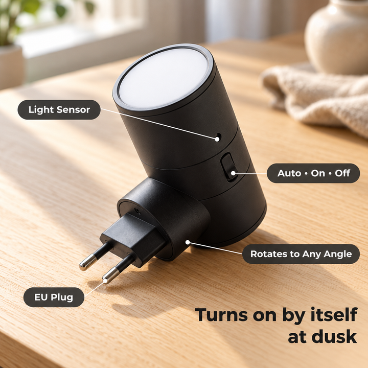 Plug-In Up and Down LED Wall Light with Dusk Sensor 6