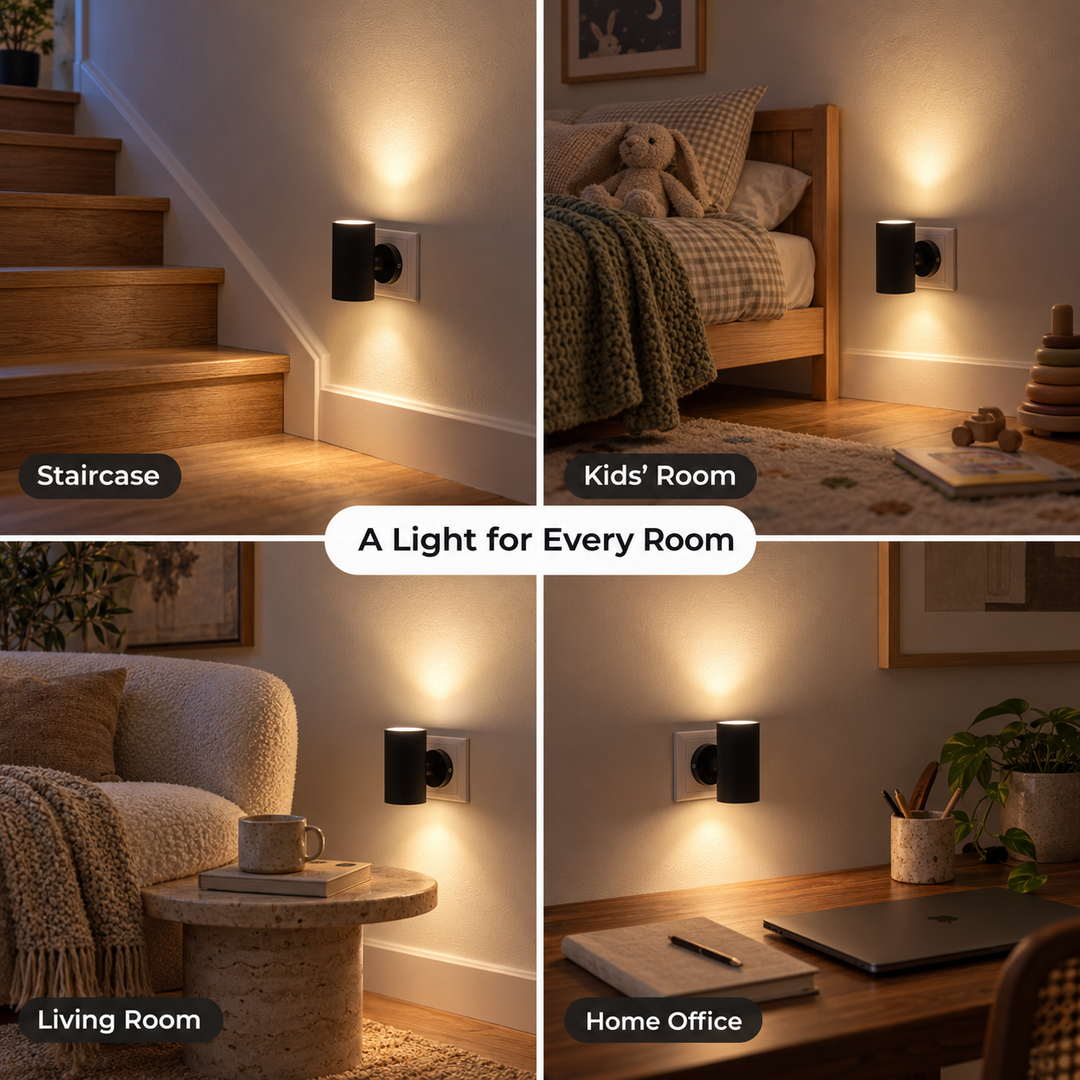 Plug-In Up and Down LED Wall Light with Dusk Sensor 8