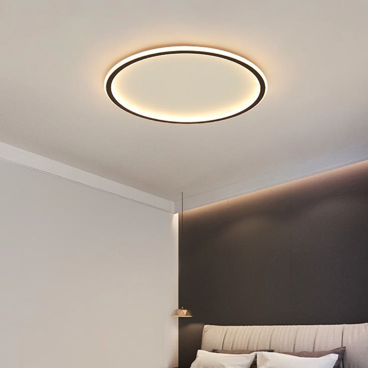 Scandinavian Round Ceiling Light with LED Glow 6