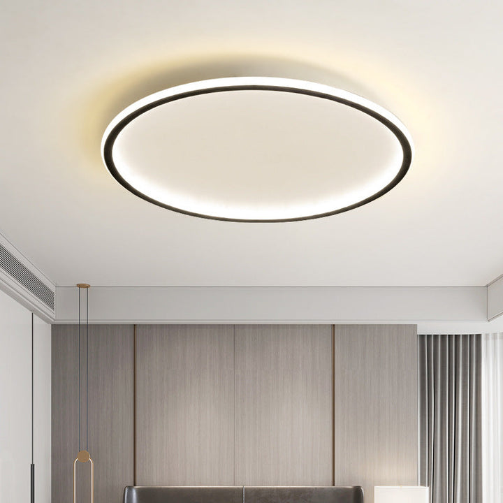 Scandinavian Round Ceiling Light with LED Glow 8