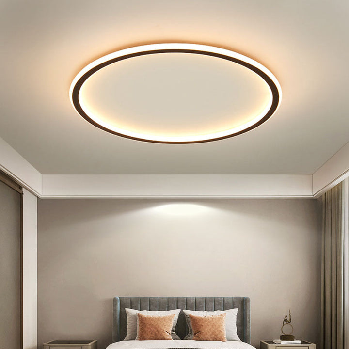 Scandinavian Round Ceiling Light with LED Glow 1