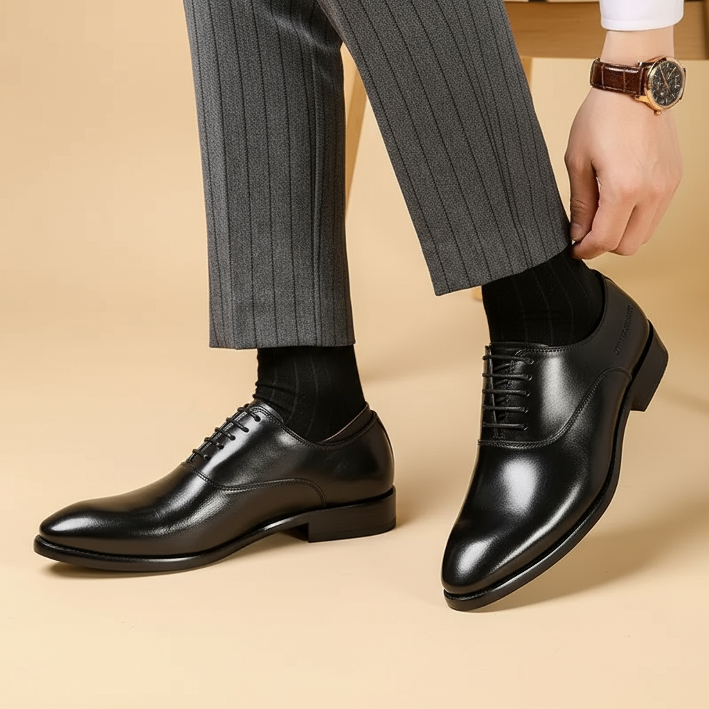 Orthopedic Leather Oxford Dress Shoes with Timeless Style and All-Day Comfort 3