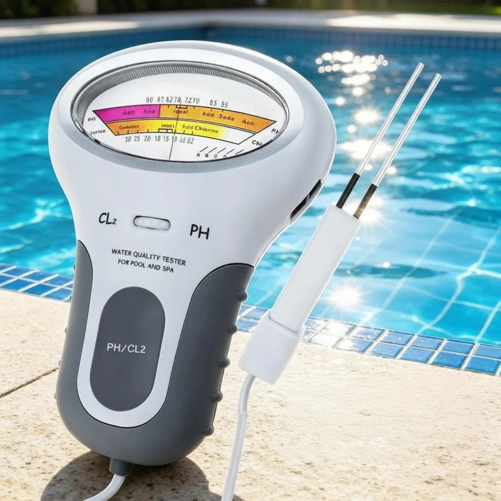 Digital pH and Chlorine Tester for Pools and Hot Tubs with Analog Dial 1