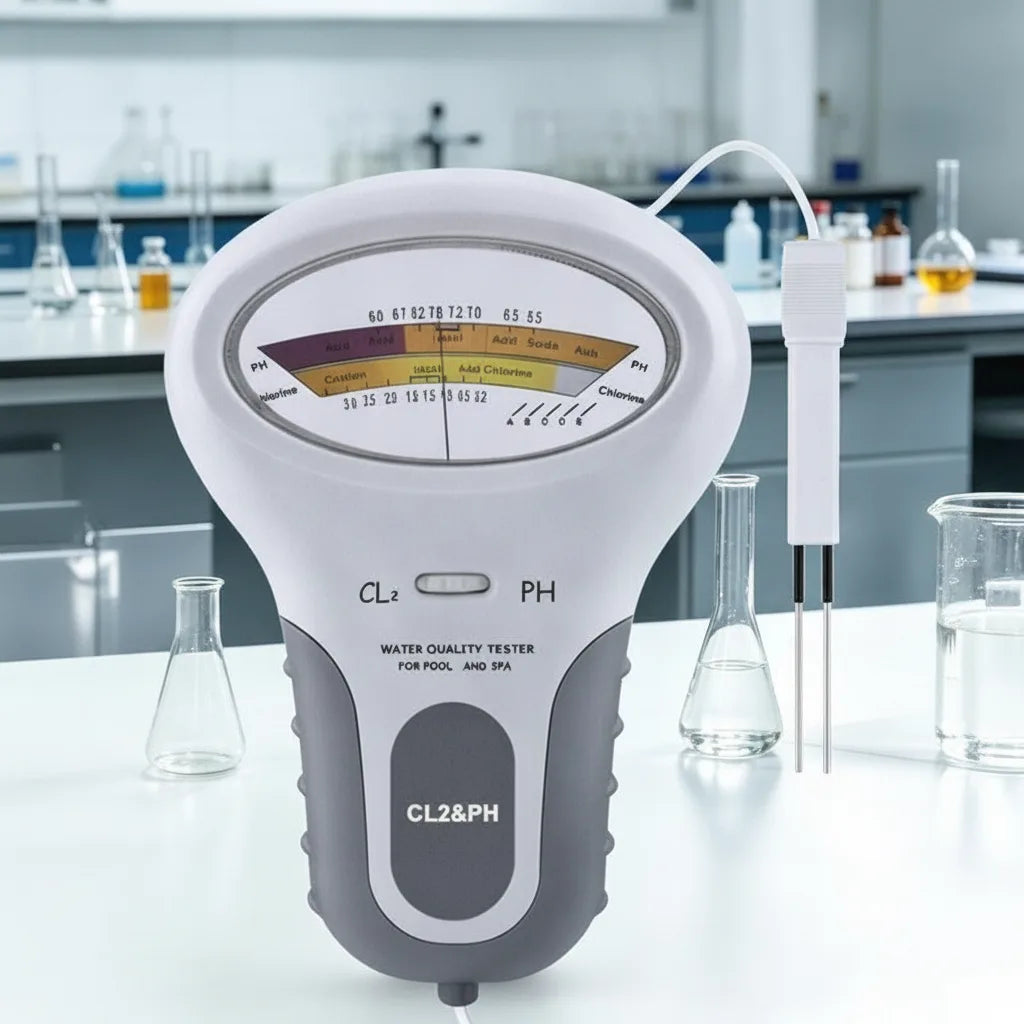 Digital pH and Chlorine Tester for Pools and Hot Tubs with Analog Dial 5