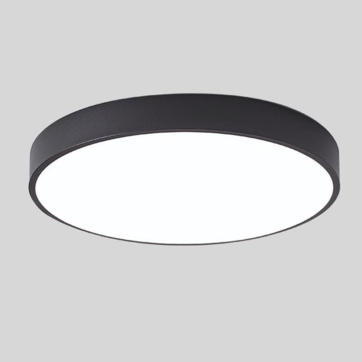 Scandinavian Macaron-Shaped LED Ceiling Light with Wood Accent for Living Room or Bedroom 11