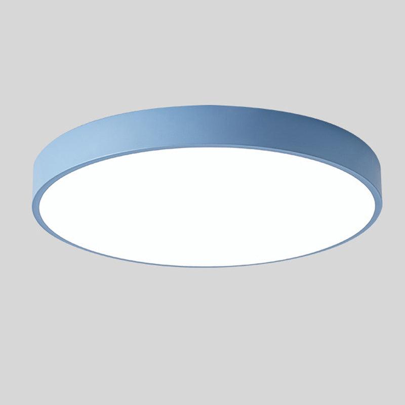 Scandinavian Macaron-Shaped LED Ceiling Light with Wood Accent for Living Room or Bedroom 8