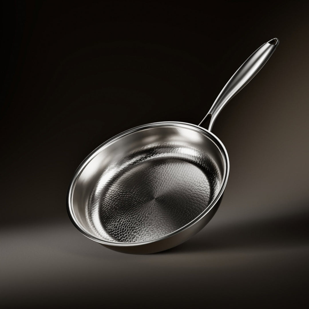 Hammered Titanium Frying Pan, Naturally Non-Stick, PFAS and PTFE Free 1