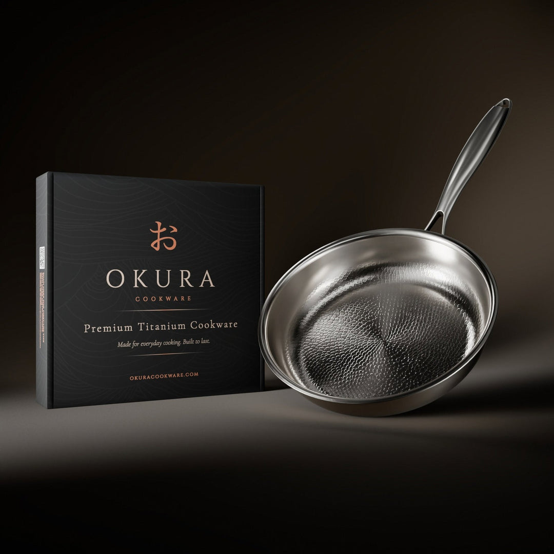 Hammered Titanium Frying Pan, Naturally Non-Stick, PFAS and PTFE Free 9