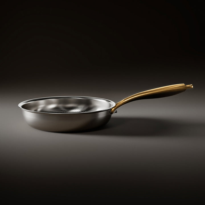 Hand-Hammered Titanium Frying Pan with Coating-Free Surface 2