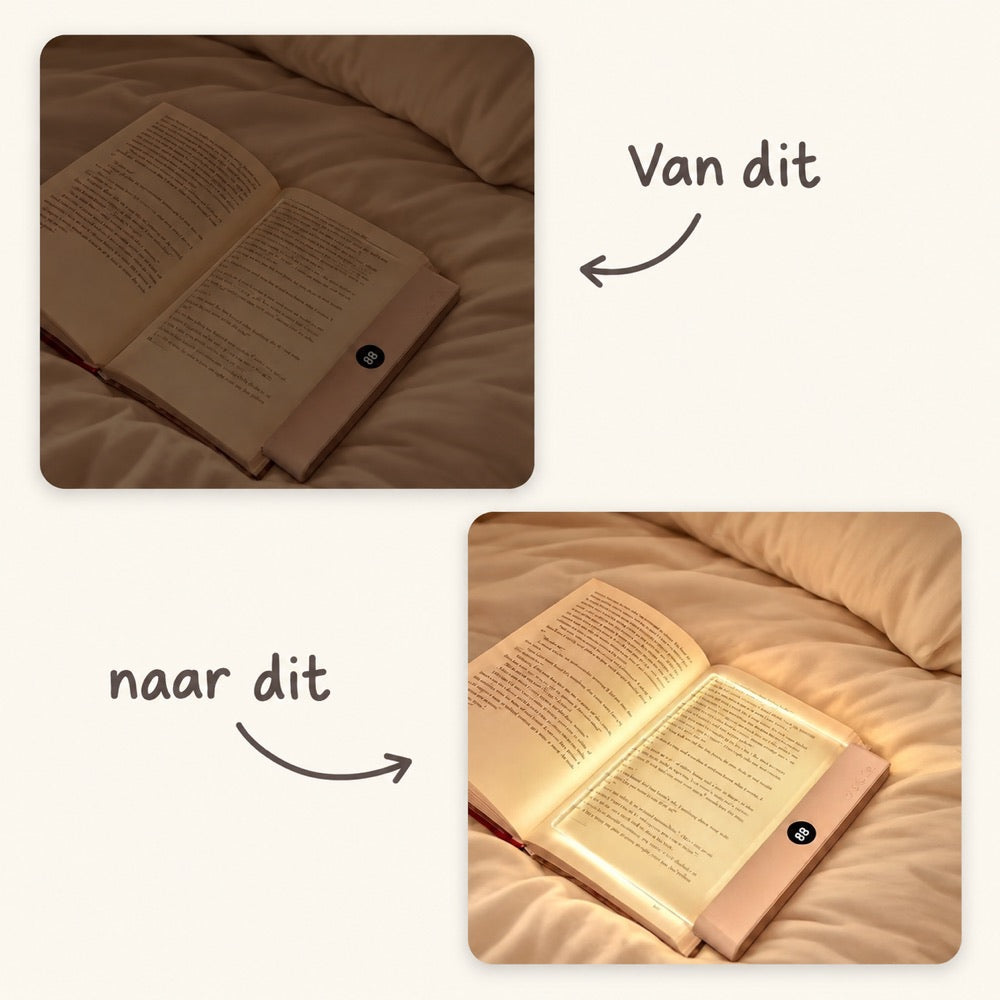 Rechargeable Flat Reading Light for Bed, Dimmable Book Lamp with Timer 3