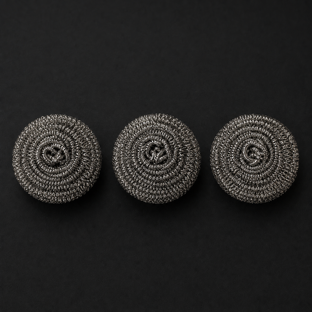 Titanium Pan Scrubbers | Rust-Proof Cleaning Coils (Set of 3) 7