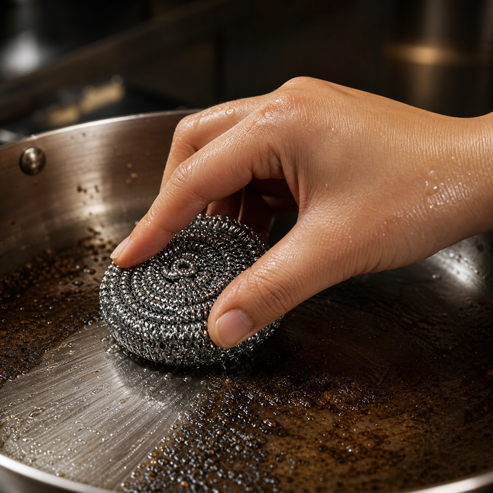 Titanium Pan Scrubbers | Rust-Proof Cleaning Coils (Set of 3) 6