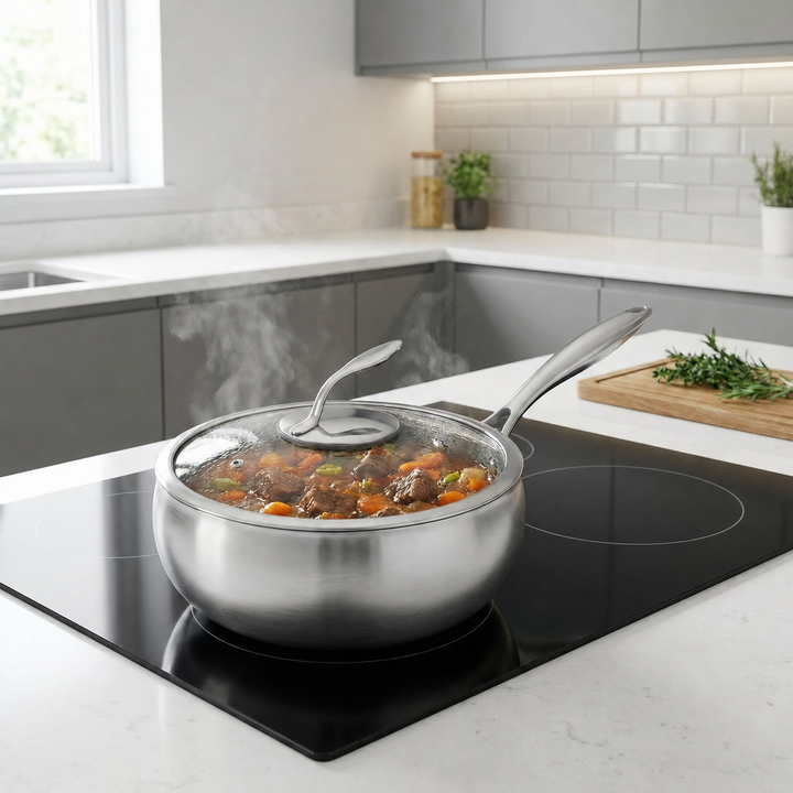 Hand-Hammered Titanium Sauté Pan, PFAS-Free 3