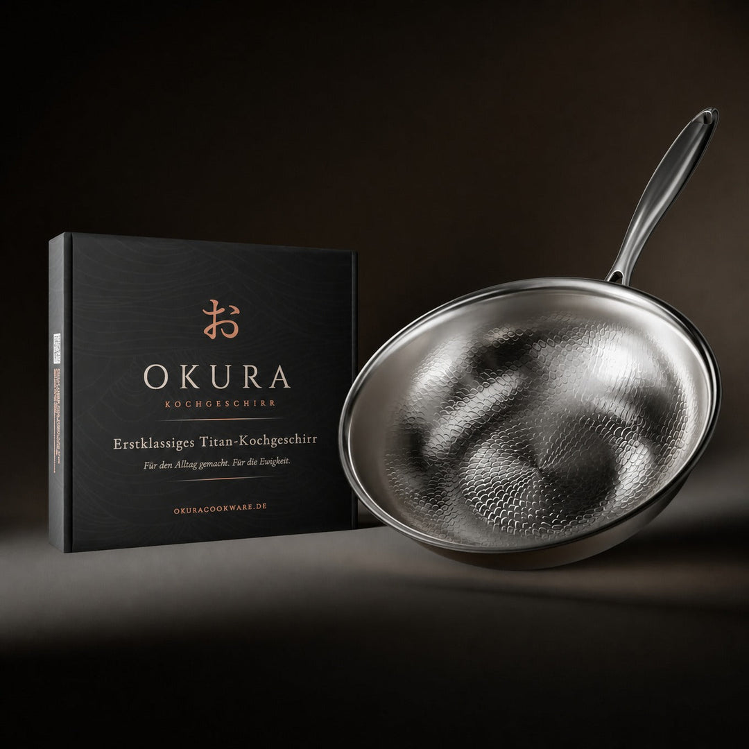 Hand-Hammered Titanium Wok Pan with Flat Bottom 8