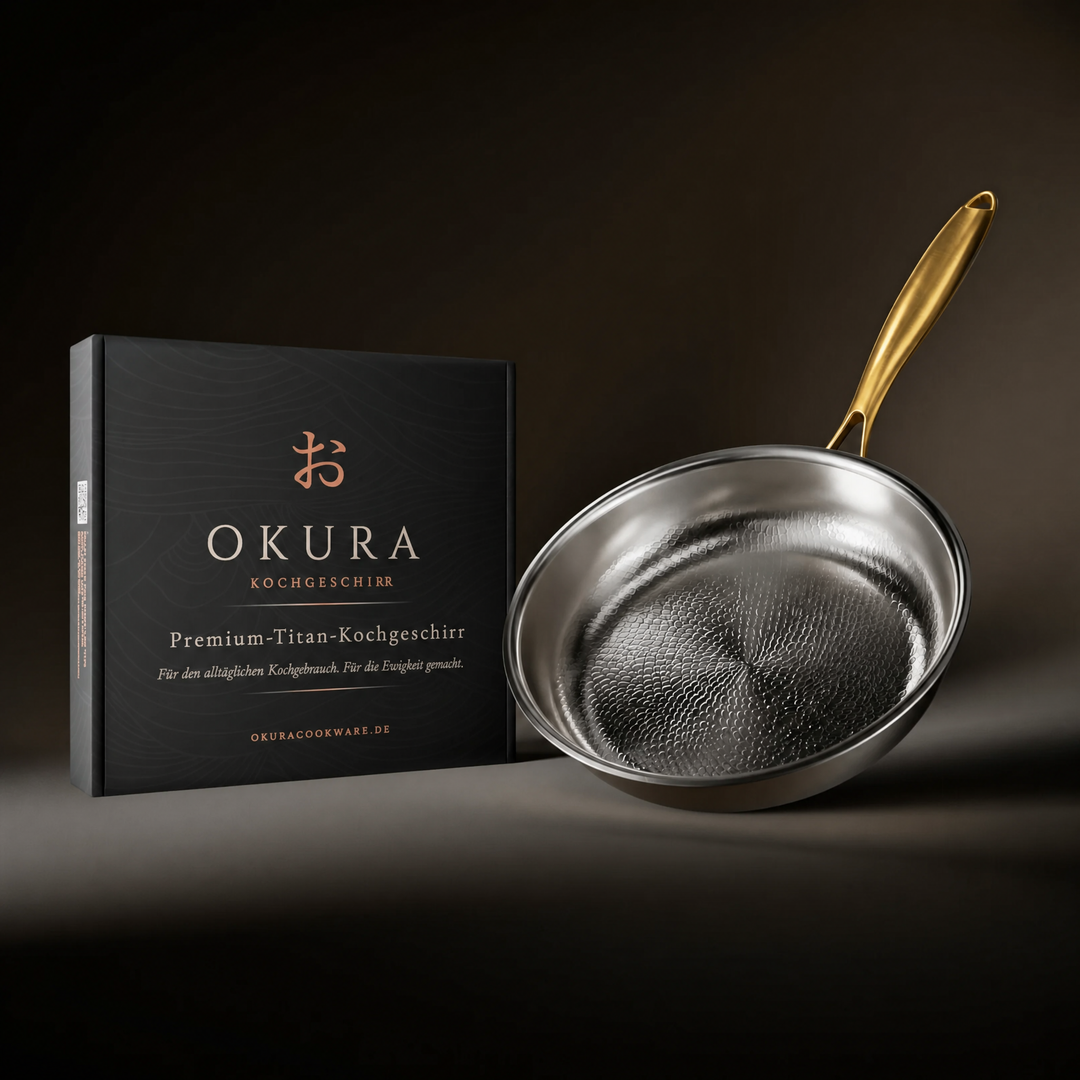 Hand-Hammered Titanium Frying Pan with Coating-Free Surface 8