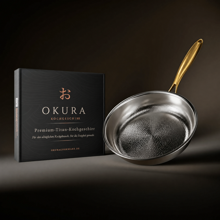 Hand-Hammered Titanium Frying Pan with Coating-Free Surface 8