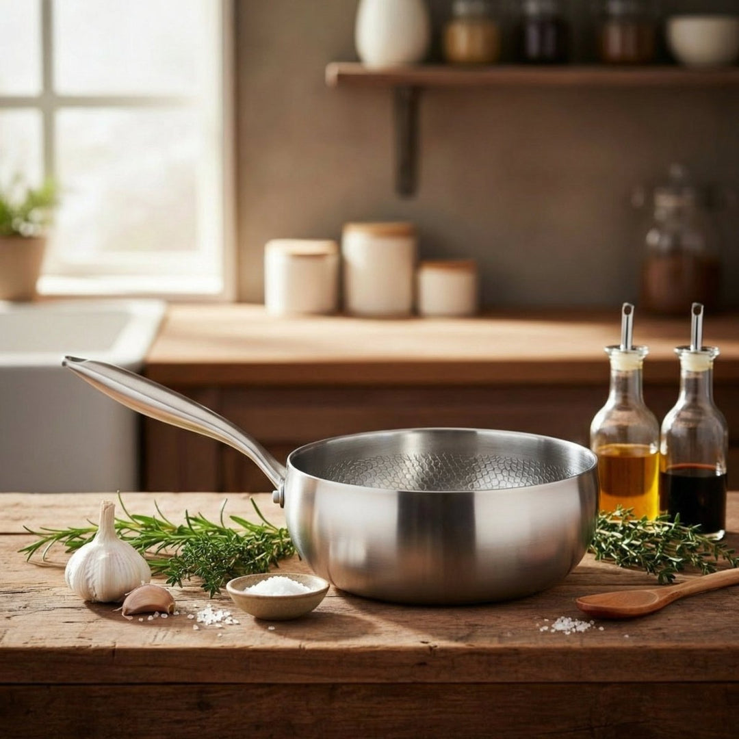 Hand-Hammered Titanium Sauté Pan, PFAS-Free 5