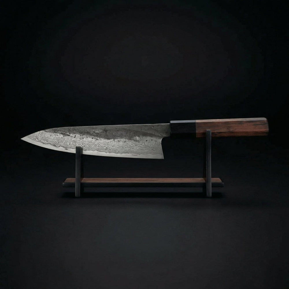 Kiritsuke Knife, Stainless Steel Blade, Ironwood Handle, 8.5 in 2