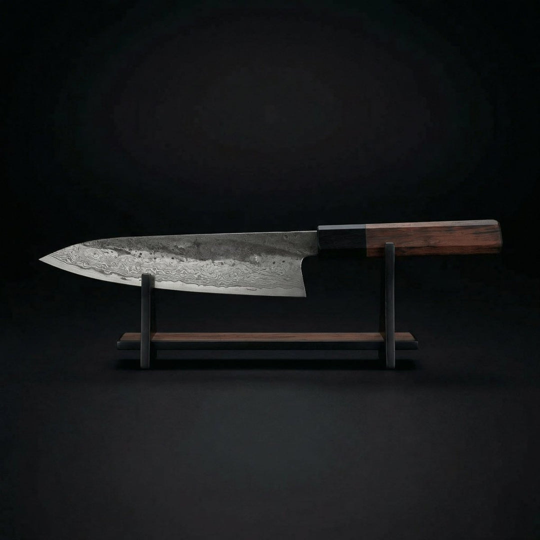 Kiritsuke Knife, Stainless Steel Blade, Ironwood Handle, 8.5 in 2
