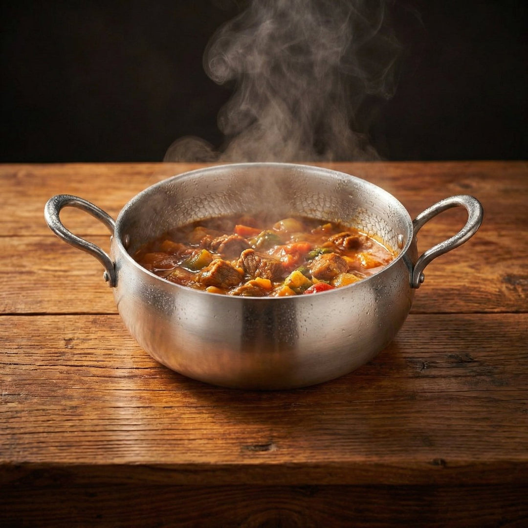 Hand-Hammered Deep Titanium Stockpot, PFAS-Free 5