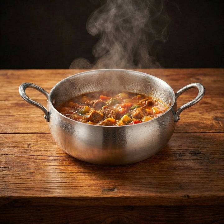 Hand-Hammered Deep Titanium Stockpot, PFAS-Free 5