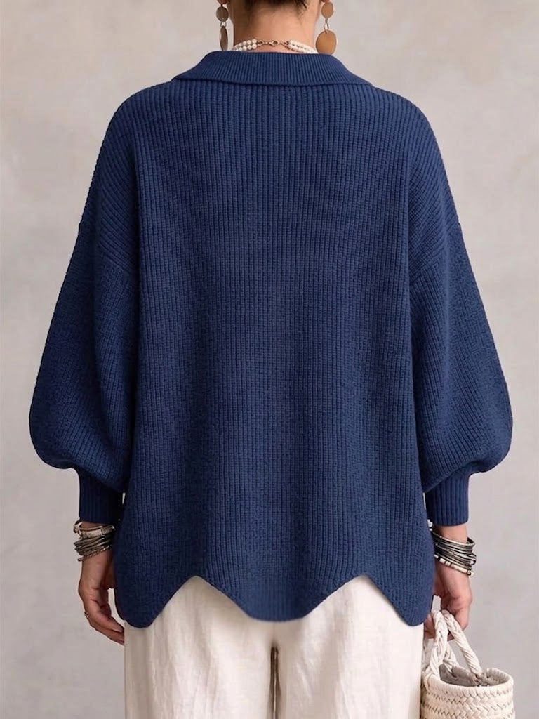 Elegant Oversized Cardigan with Statement Buttons 7